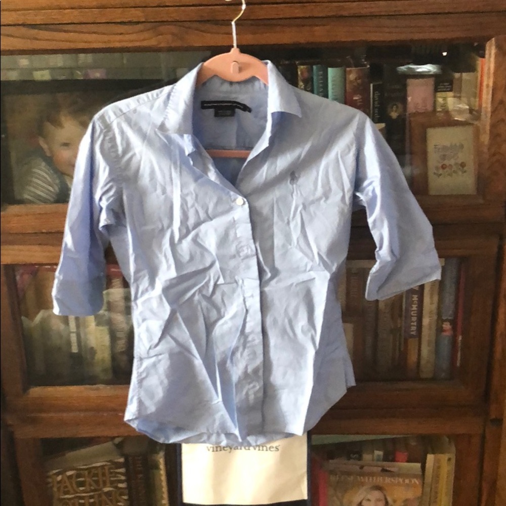 Elbow sleeve button down